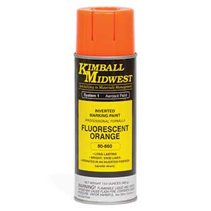 Fluorescent Orange Inverted Marking System Water-Based Paint - 16 oz. Can