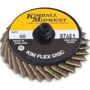 2" 60 Grit Type R Mini Kim-Flex Flap Disc - Bulk