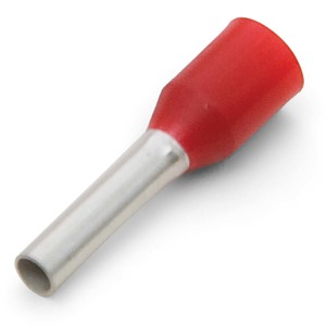 16 AWG Red Insulated Single Wire Ferrule Terminal