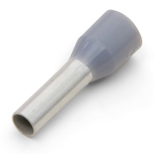 12 AWG Gray Insulated Single Wire Ferrule Terminal
