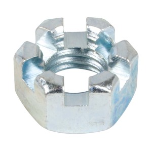 9/16"-12 Slotted Hex Nut