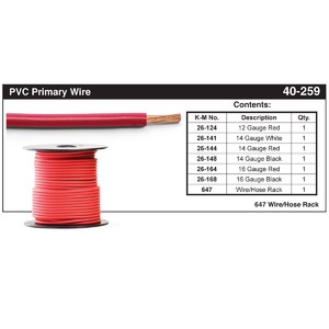 16 - 12 AWG PVC Primary Wire Assortment