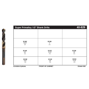 8 Piece Super Primalloy® S&D Drill Set (9/16" - 1")