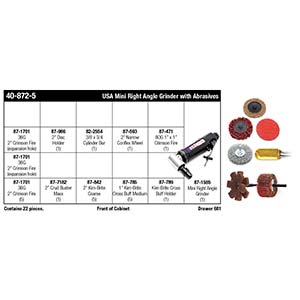 USA Mini Right Angle Grinder with Abrasives