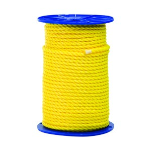 1/4" Yellow Twisted Polypropylene Rope