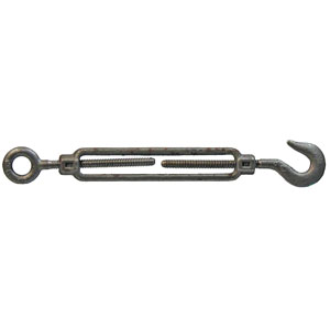 5/16" x 4-1/2" Galvanized Steel Hook & Eye Turnbuckle