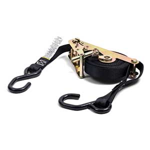 1" x 15' Self Contained S-Hook Ratchet Strap