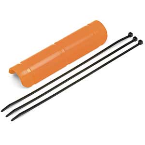 12" Orange Hose Protector Kit with Cable Ties