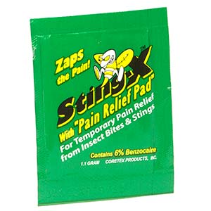 StingX Pad Treatment For Bites & Stings