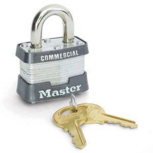 3/8" Industrial Laminated Padlock - Keyed Differently