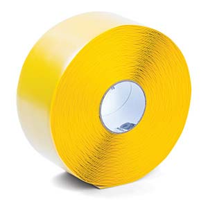 4" x 100' Heavy Duty PVC Yellow Floor Tape