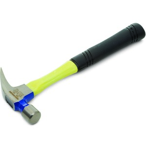 16 oz. Fiberglass Handle Straight Claw Hammer