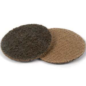 3" Coarse Brown Scotch-Brite Hook & Loop Aluminum Oxide Surface Conditioning Disc