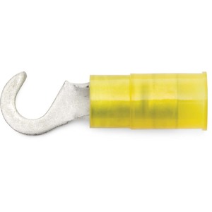 12 - 10 AWG Yellow Nylon Insulated Enduralon™ (#8 - #10) Hook Terminal