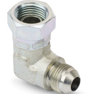 3/4" x 3/4" Male SAE 37° to Female BSPP Swivel 90° Elbow