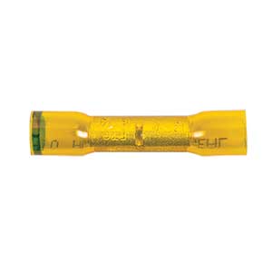 12 - 10 to 16 - 14 AWG Yellow with Blue Stripe Fully Insulated Pro-Tech™ Nytrex Step Down Butt Connector
