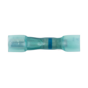 16 - 14 AWG Blue Polyolefin Insulated Ultra-Link Crimp & Solder (.157) Female Long Neck Snap Receptacle