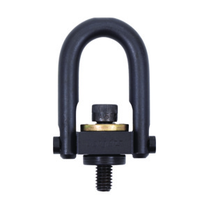 3/4"-10 x 1-1/2" 5,000 lbs Black Oxide Alloy Steel Swivel Hoist Ring