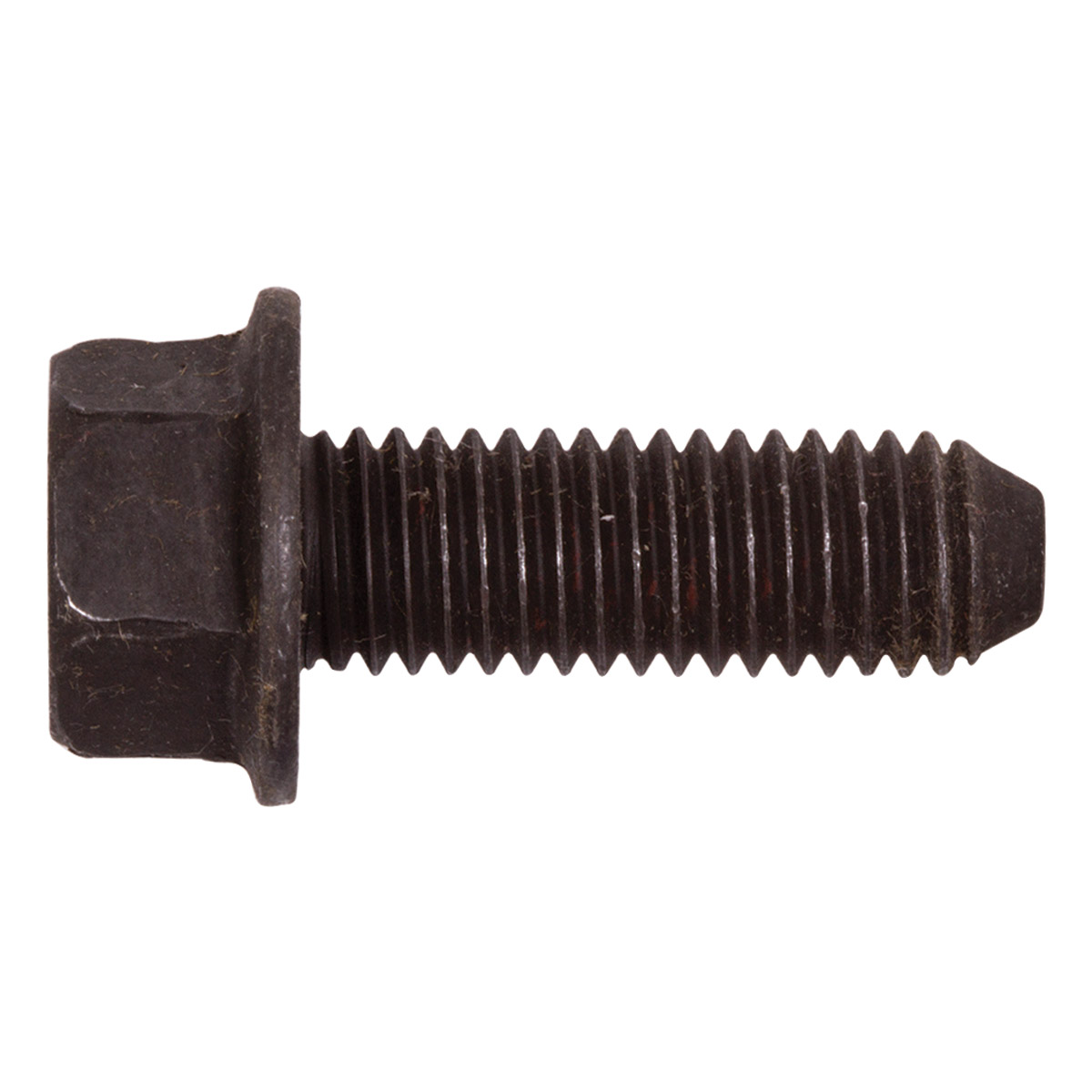 Uxcell M10x30mm Hex Flange Bolts – 6-Pack, Grade 10.9 Carbon Steel, Black Oxide Coating, Fully Threaded, Anti-Loose Flange