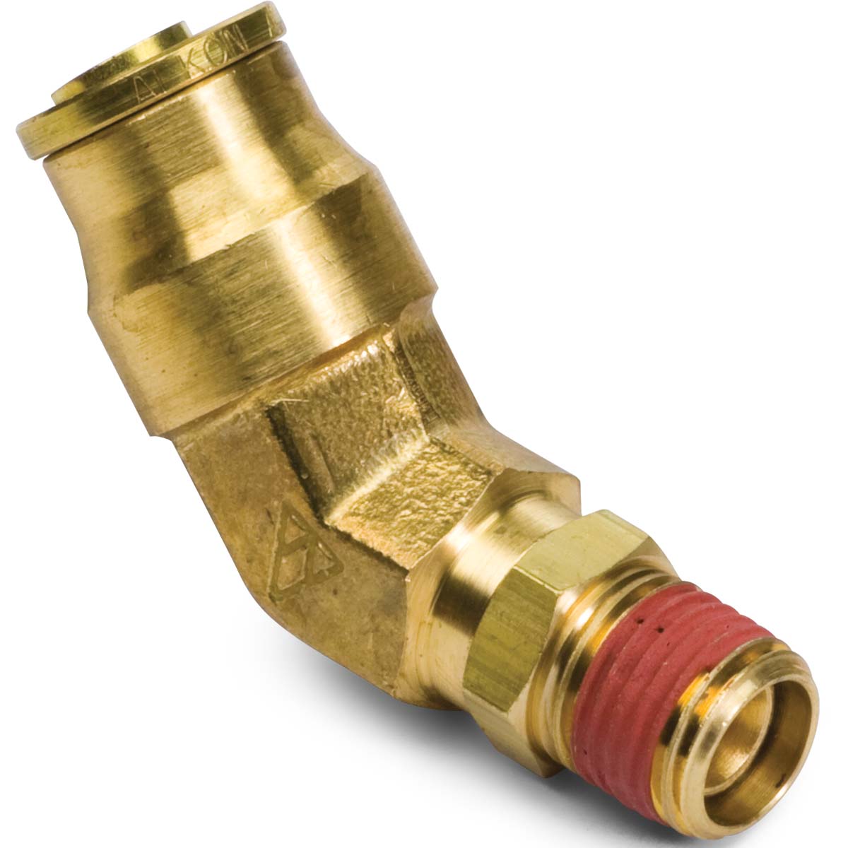 3/8" x 1/8" DOT PushIn Air Brake 45° Swivel Male Elbow Kimball Midwest