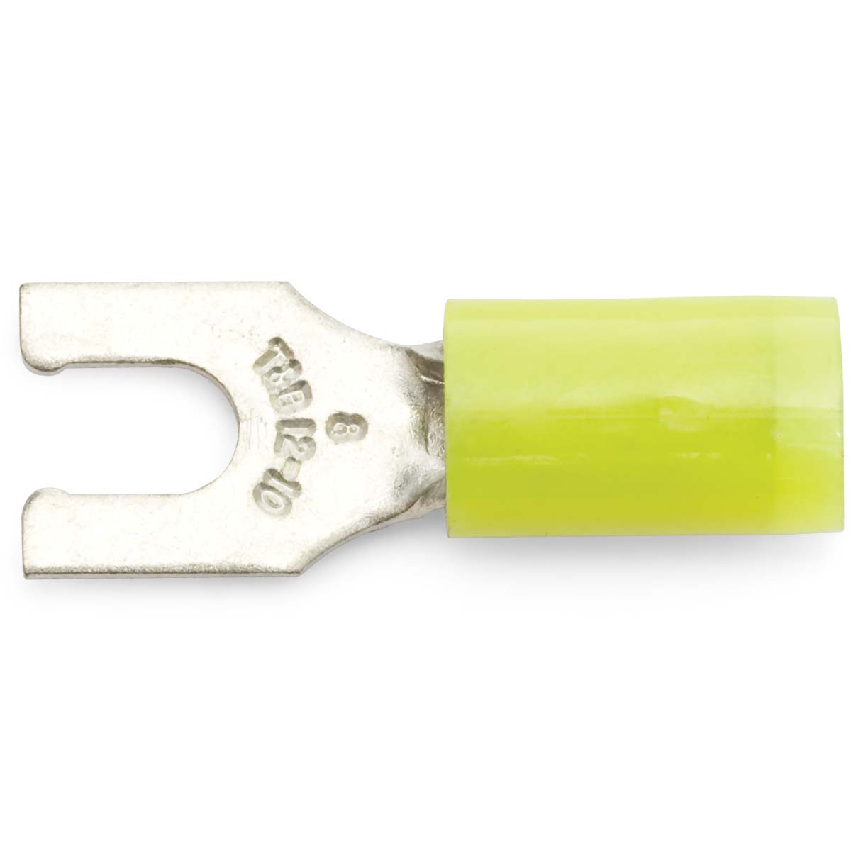 12 10 AWG Yellow 8 Nylon Insulated StaKon® Locking Fork Terminal Kimball Midwest
