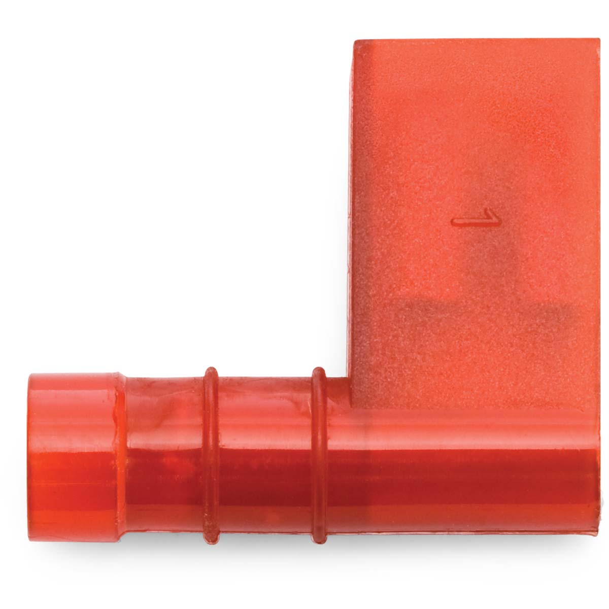 22 18 AWG Red Nylon Insulated StaKon® 250 Series Female Flag 90° Quick Slide Terminal