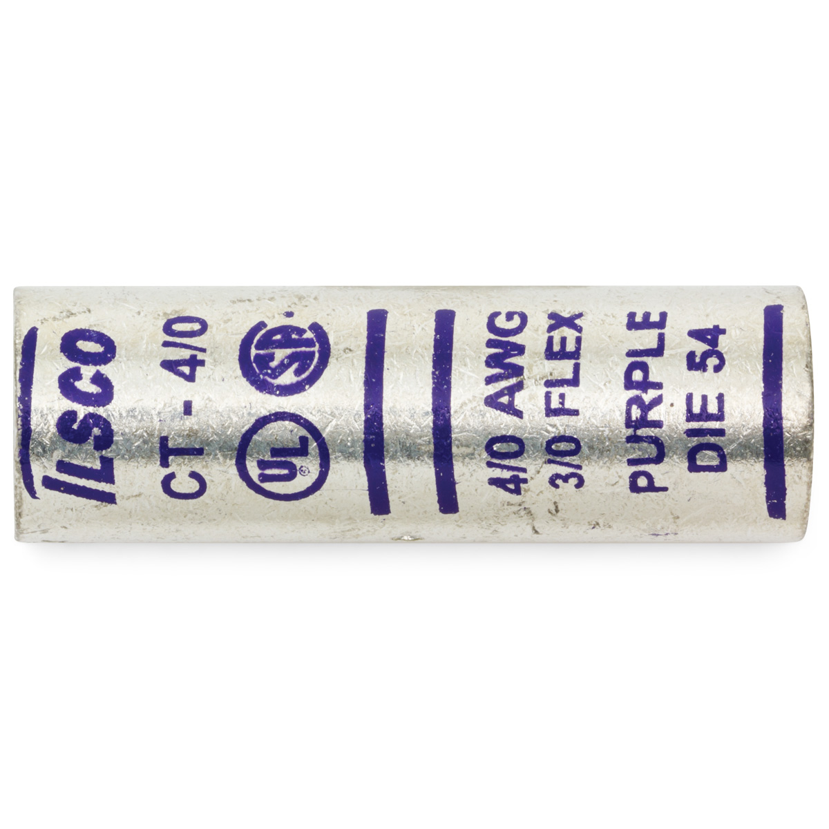 4/0 AWG Purple Industrial Splice Connector Kimball Midwest