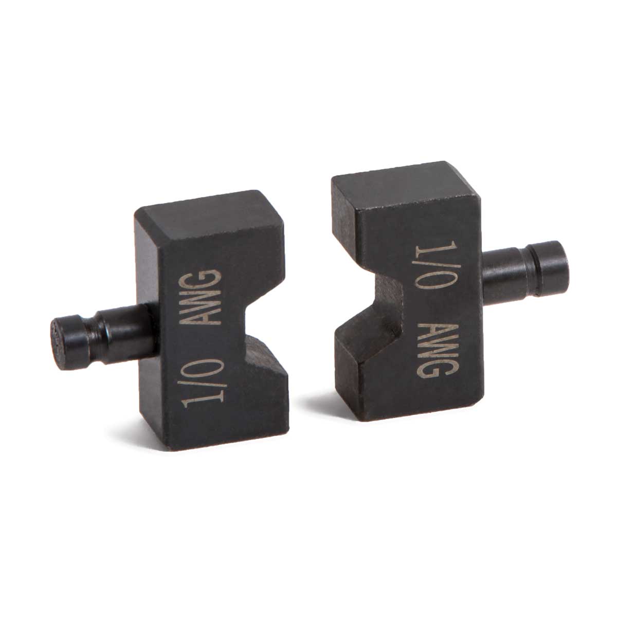 1/0 AWG Hydraulic Assisted Battery Terminal and Lug Crimper Die for 64/0 Capacity Crimper