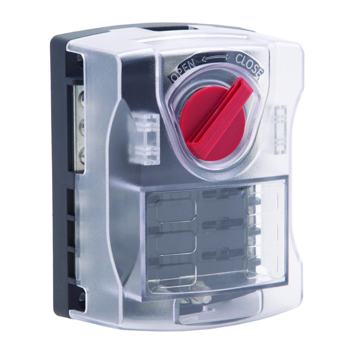 6 Position ATO/ATC Fuse Block with Grounding Block Kimball Midwest