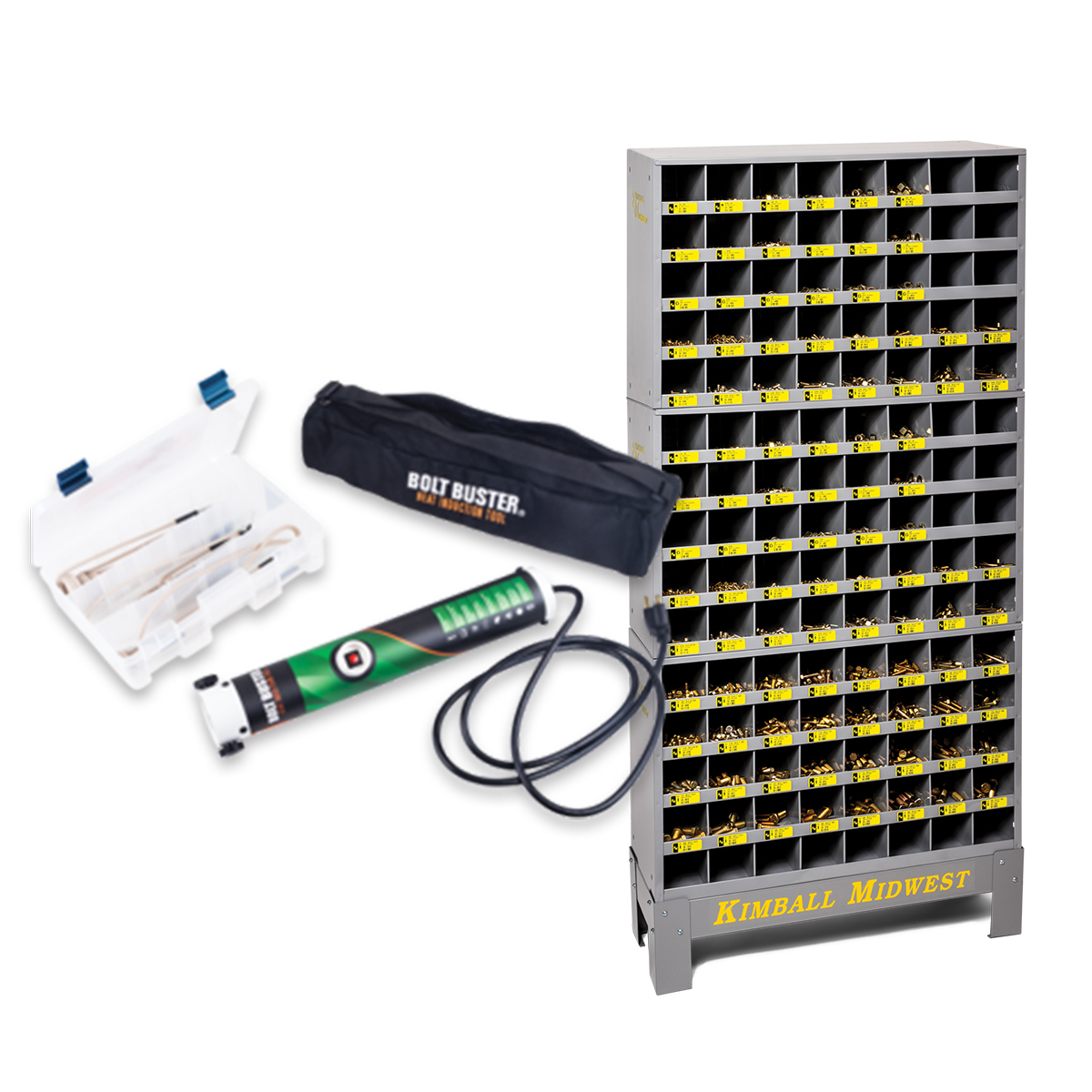 Grade 5 Hex Head Cap Screw Assortment with Bolt Buster Bundle Kimball