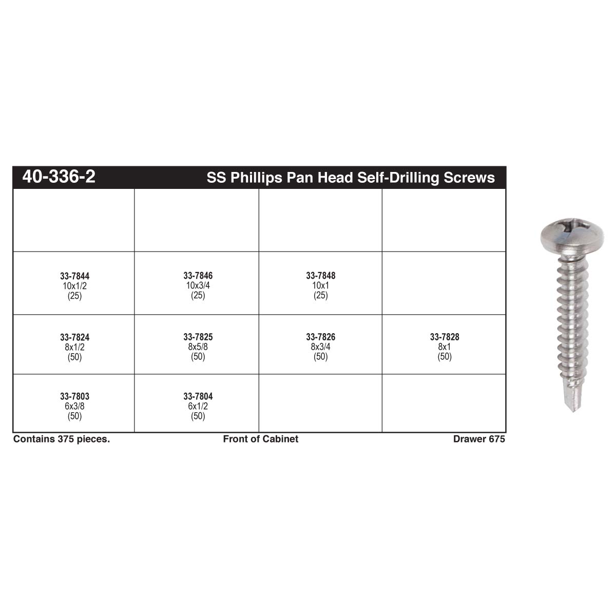 1-3/4 Length Pack of 10 Pack of 10 #10-16 Thread Size Phillips Drive 82 Degree Flat Head 1-3/4 Length Plain Finish 410 Stainless Steel Self-Drilling Screw Small Parts 1028KPF410 #3 Drill Point 