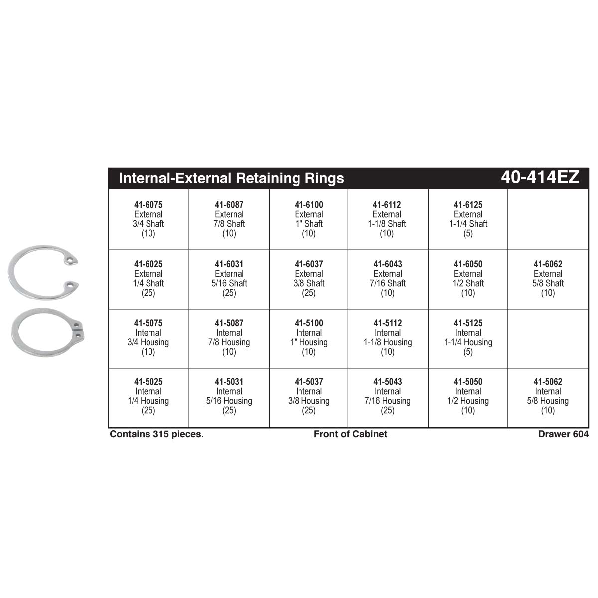 Metric External Snap Ring Sizes Chart At Willie Terrell Blog