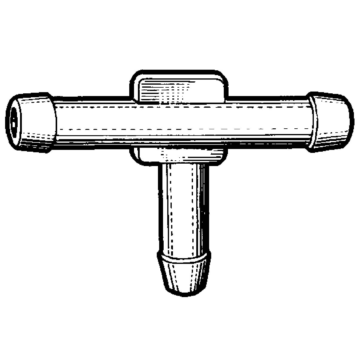 5/16" Nylon Tee Connector Kimball Midwest