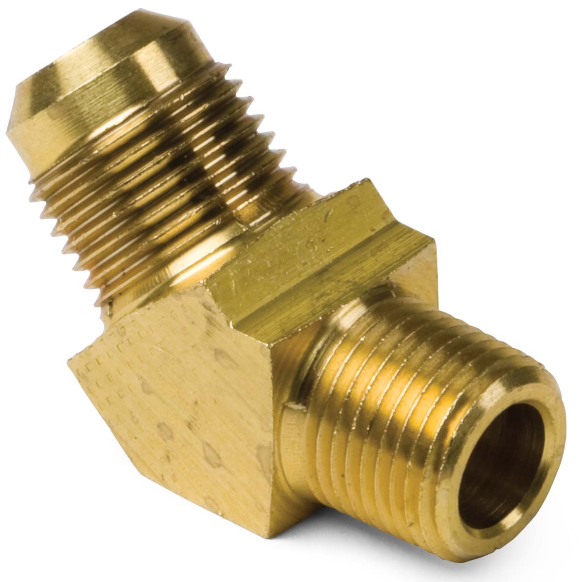 1/2" x 1/2" SAE 45° Flare Brass 45° Male Elbow Kimball Midwest