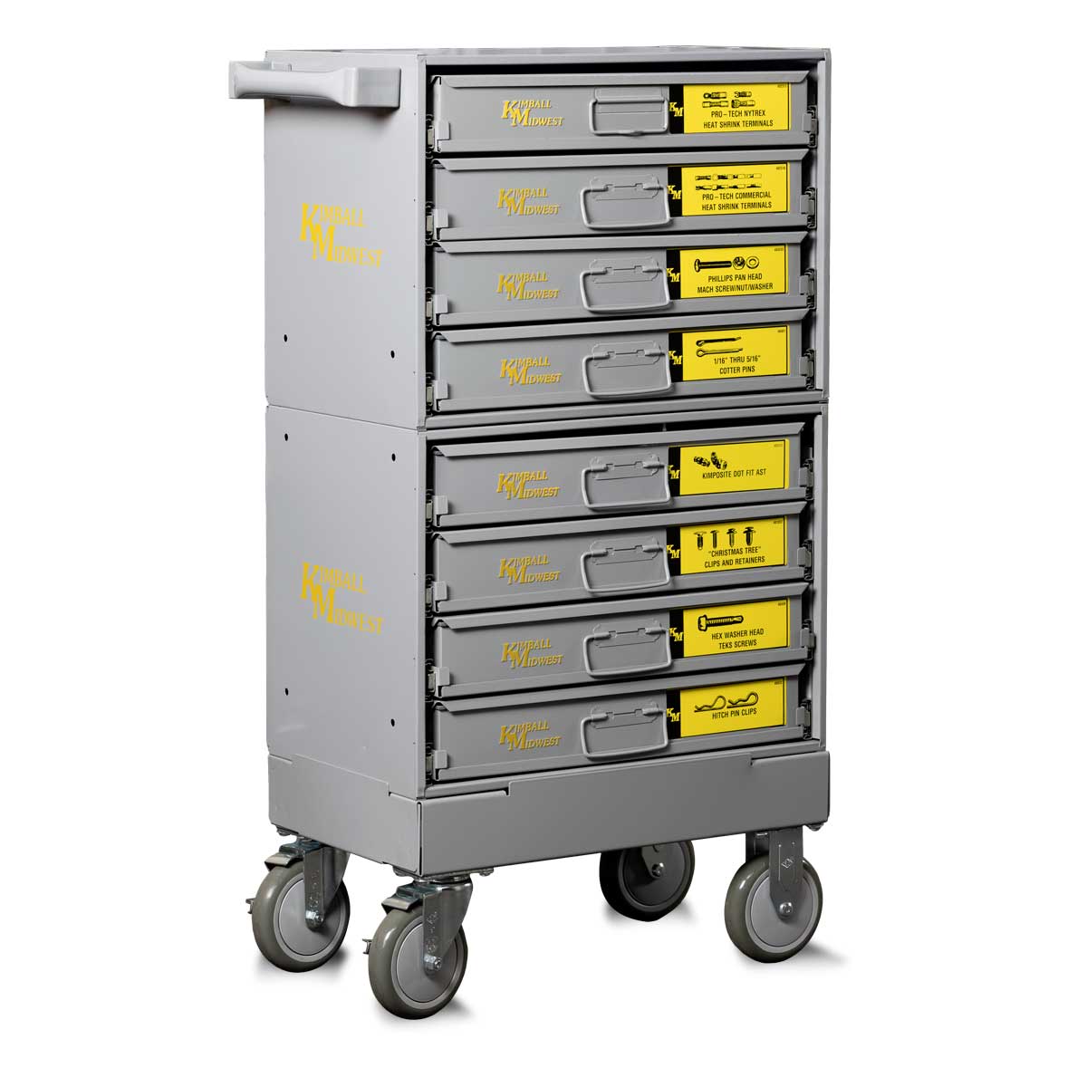 Roller Rack Cart Base with Drawer Racks Kimball Midwest