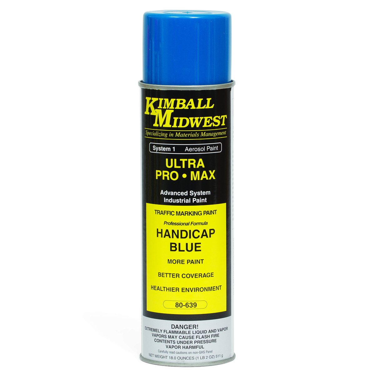 Handicap Blue Traffic Marking Paint 20oz Can Kimball Midwest