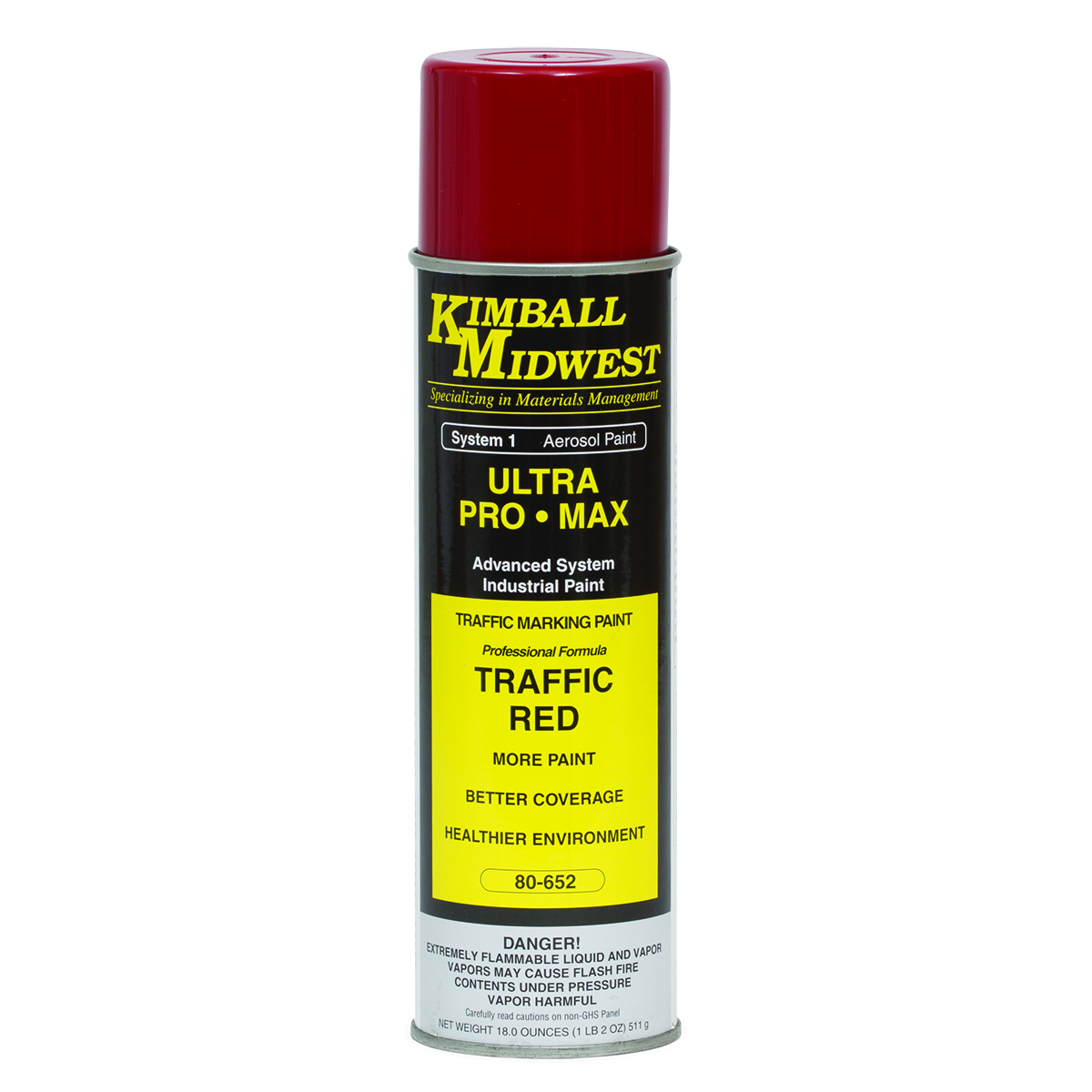 Red Traffic Marking Paint 12 Pack Kimball Midwest
