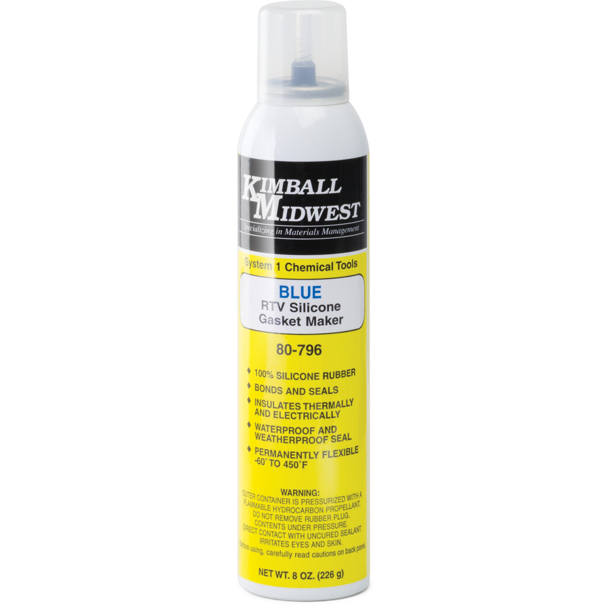 Blue RTV Silicone Gasket Maker & Sealant - 8 oz. Can - Kimball Midwest
