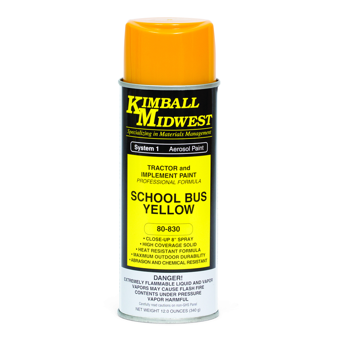 School Bus Yellow Spray Paint 16 oz. Can Kimball Midwest