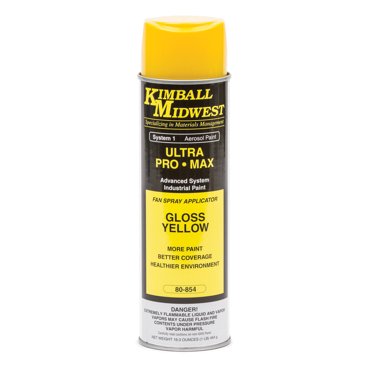 Gloss Yellow Ultra Pro•Max OilBased Enamel Spray Paint w/ Fan Spray