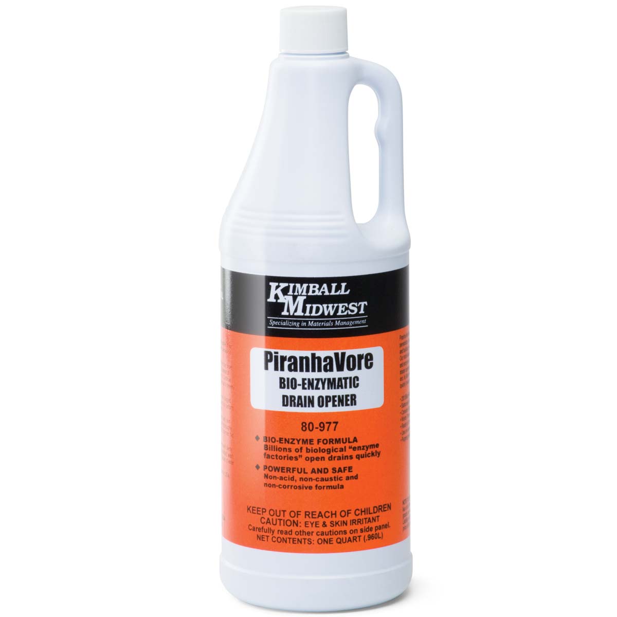 PiranhaVore™ BioEnzymatic Drain Opener 1 qt Kimball Midwest