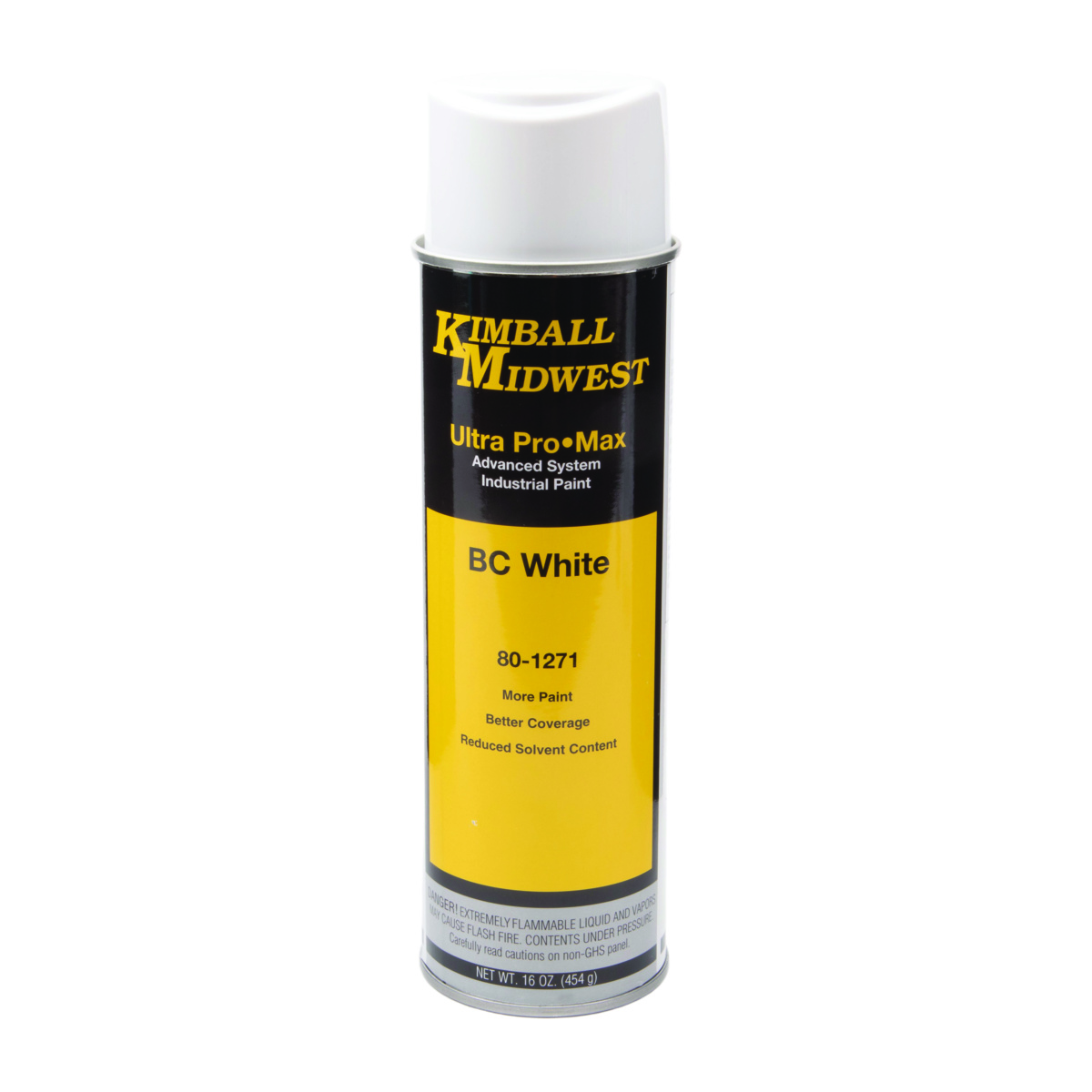 BC White Ultra Pro•Max OilBased Enamel Spray Paint 20 oz. Can Case