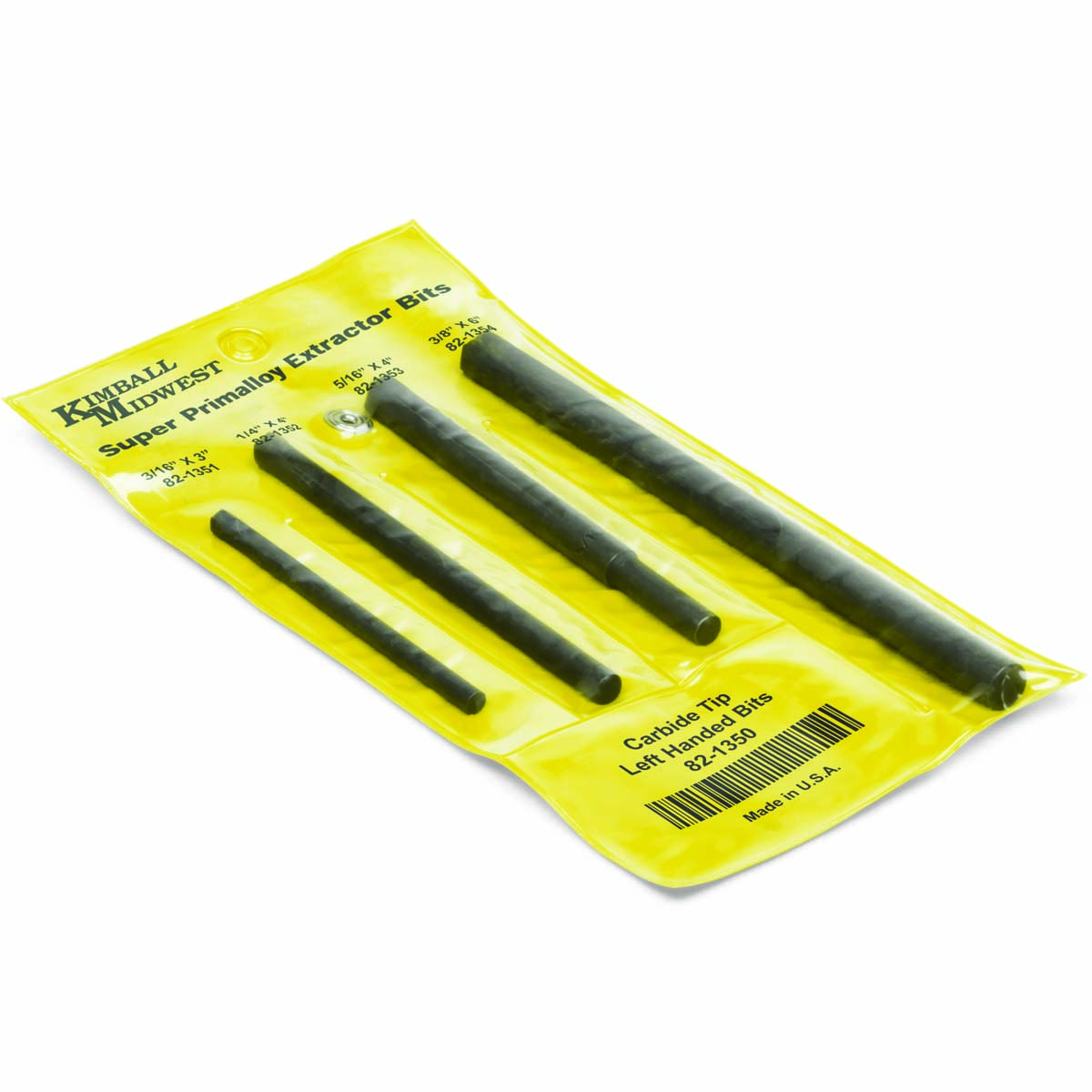 Super Primalloy Left Hand Extractor Drill Bit Set (3/16 3/8