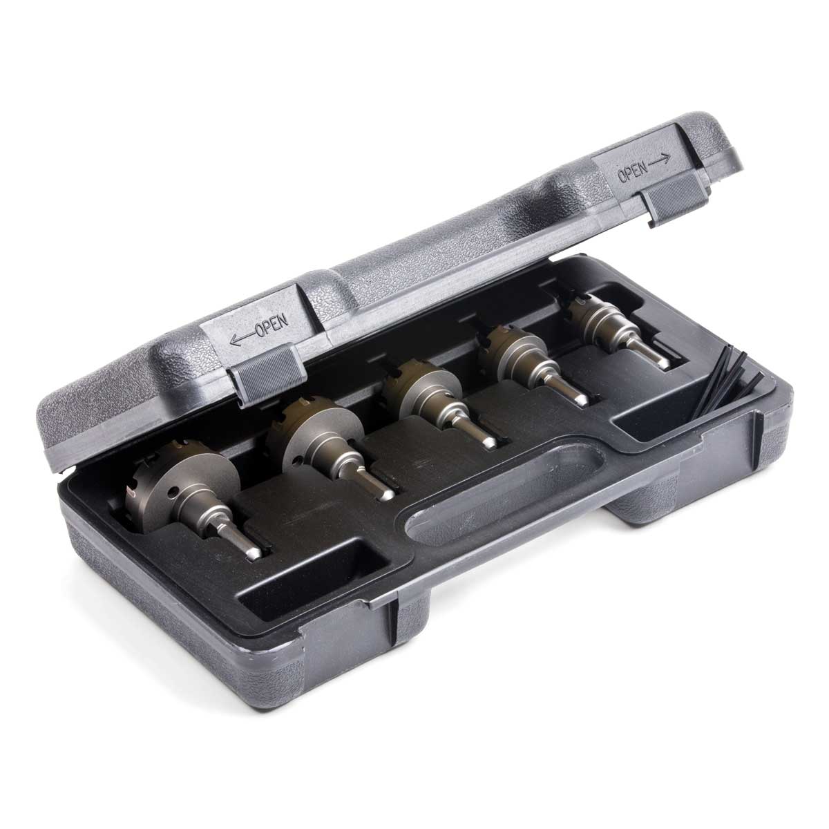 5pc RotoKut Ultra Sheet Metal Hole Cutter Electrical Conduit Set (7/8