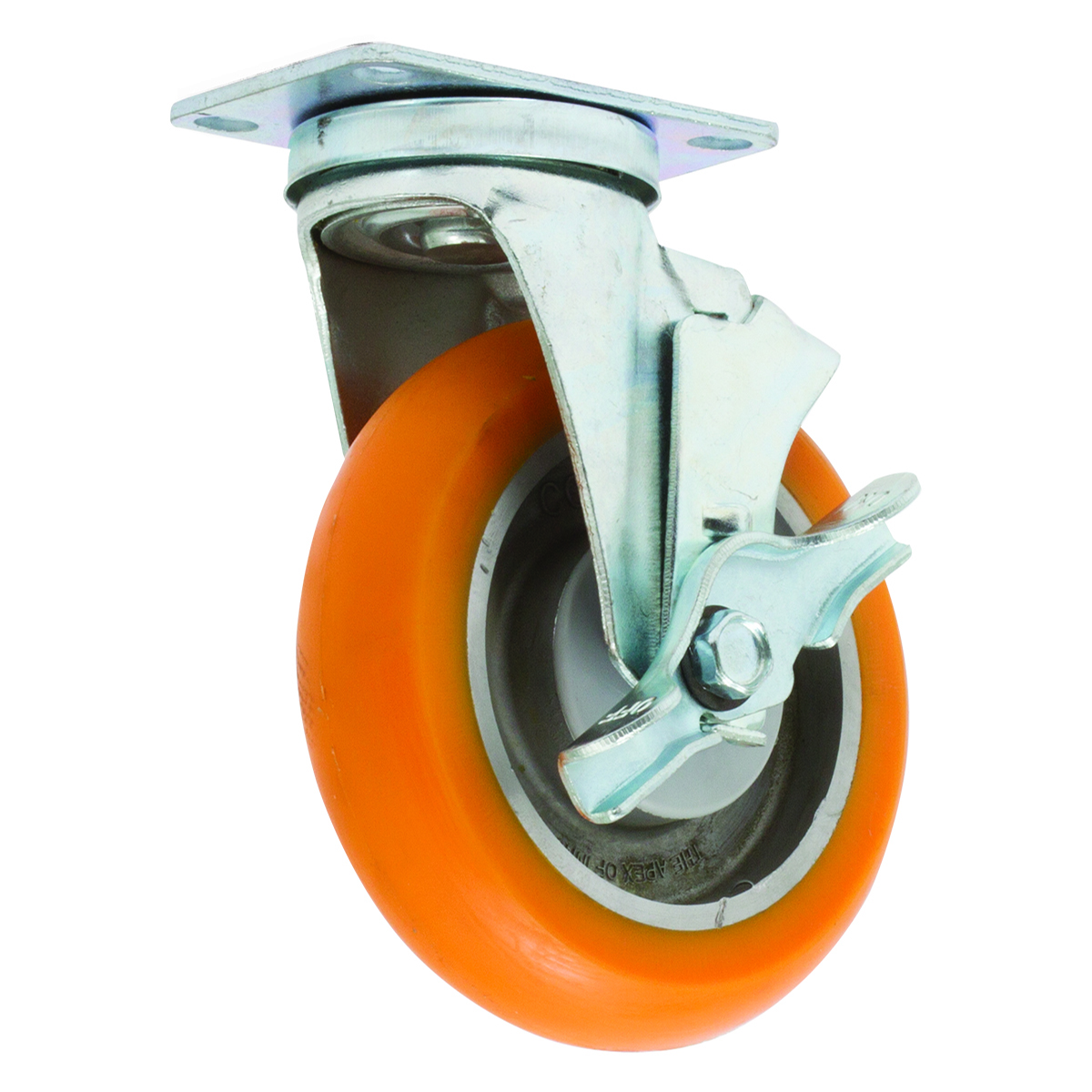 5" x 11/4" Heavy Duty Locking Aluminum Polyurethane Swivel Caster