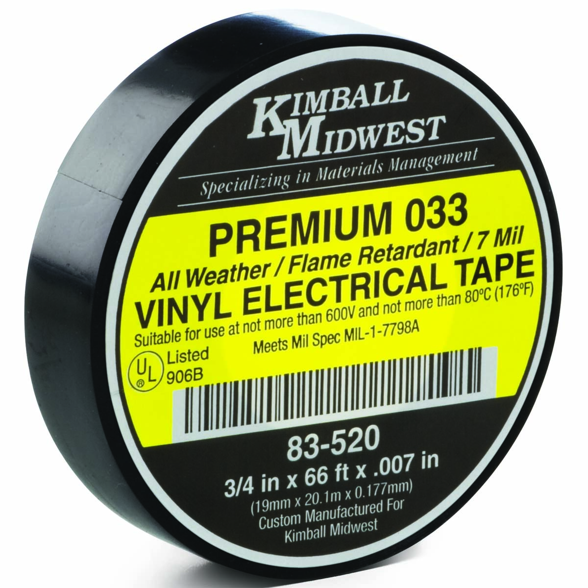 Premium 033 Electrical Tape - Kimball Midwest