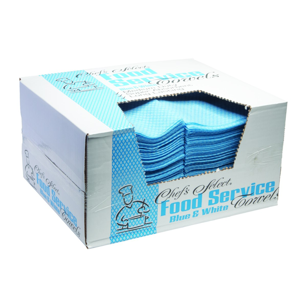 Blue Food Service Towels 200 Pack Kimball Midwest