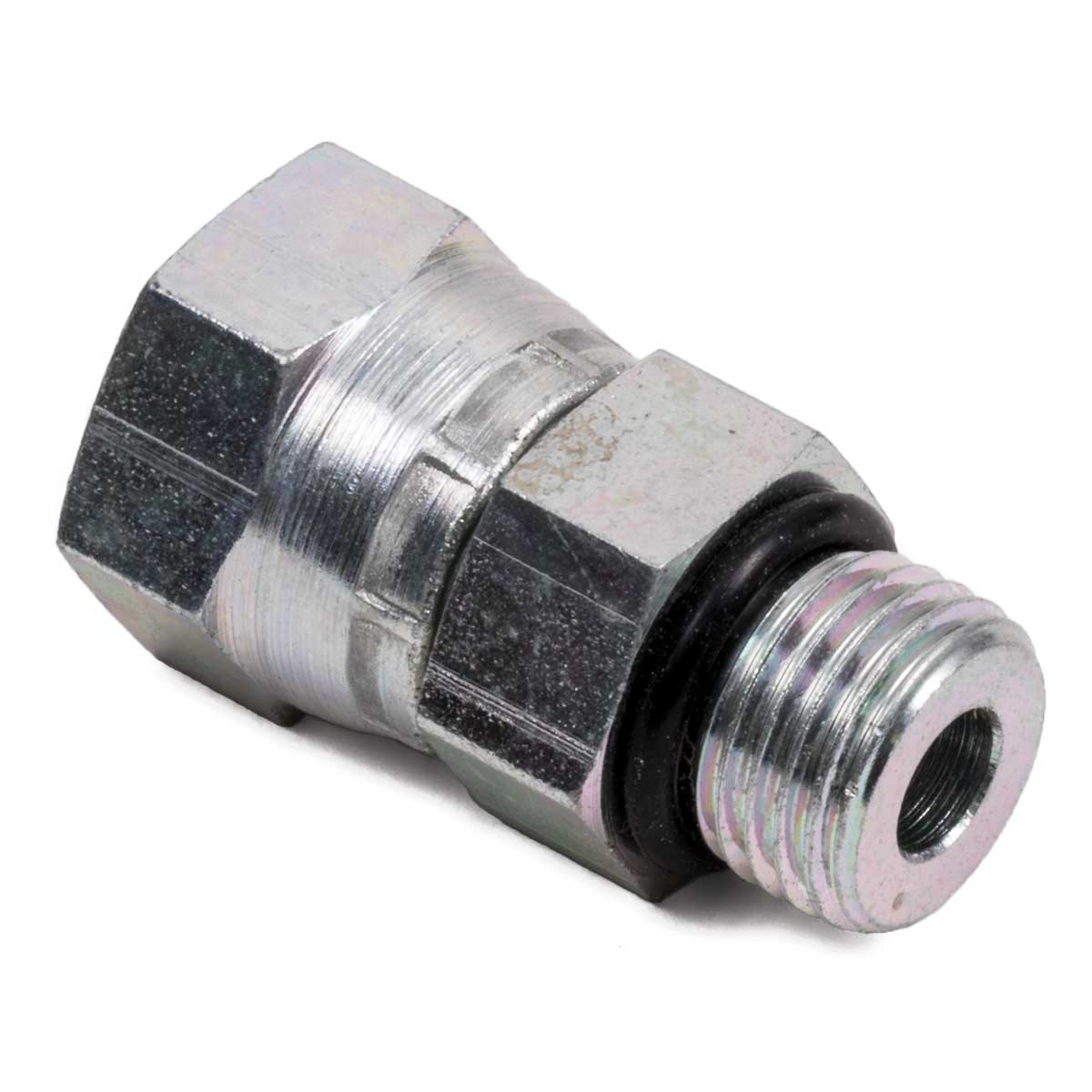 Hydraulic fluid fitting extension adapter 7//16-20 7//16 20 straight thread O ring