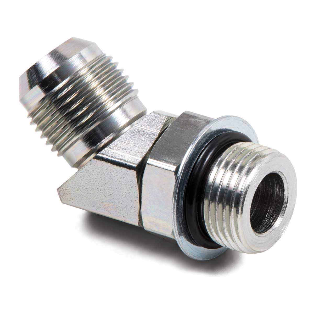 1/2 x 5/8 Steel 37° JIC Straight Thread ORing 45° Elbow Kimball Midwest