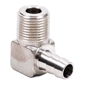 3/8" x 3/8" Stainless Steel Low Pressure Male Pipe 90° Elbow